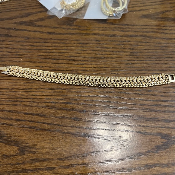 Jewelry - 18K Gold Filled Triple Cuban Bracelet
